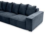 TILLEY FABRIC - Corner Lounge with Ottoman ( Fabric) TILLEY FABRIC