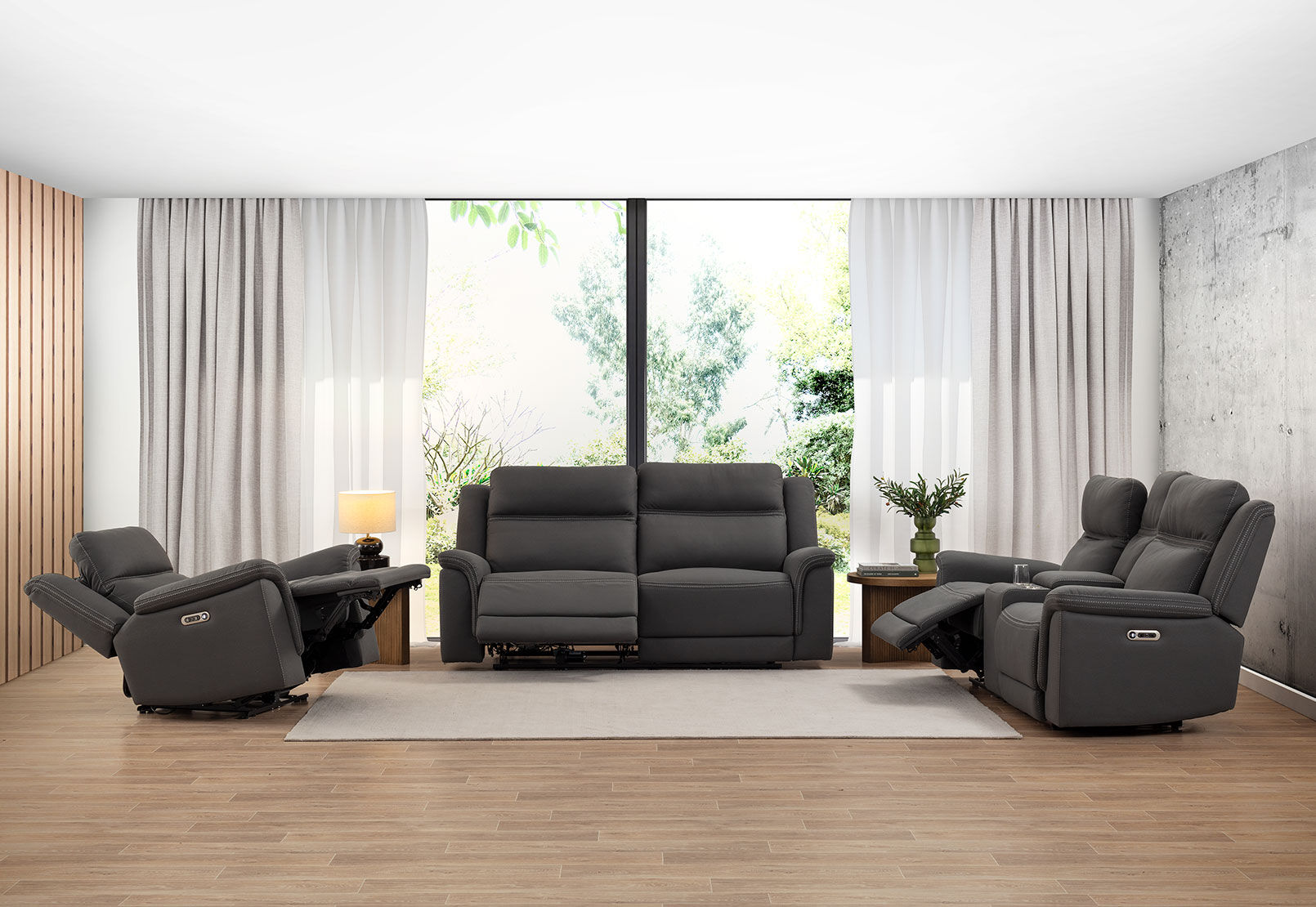 WOLFGANG FABRIC - 2 Seater Electric Recliner WOLFGANG FABRIC