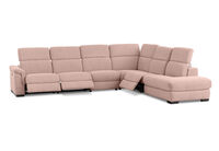 LUCIANO - Fabric Corner Lounge with 3 Inbuilt Electric Recliners and Right-Hand Facing Chaise LUCIANO