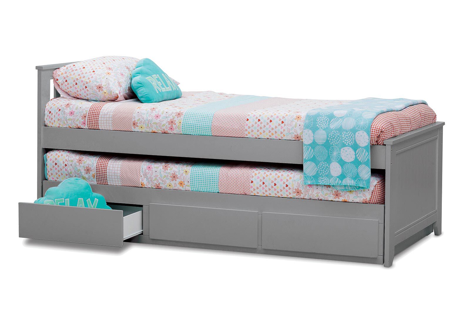 GREY CAPTAIN JACK Single Trundle Bed