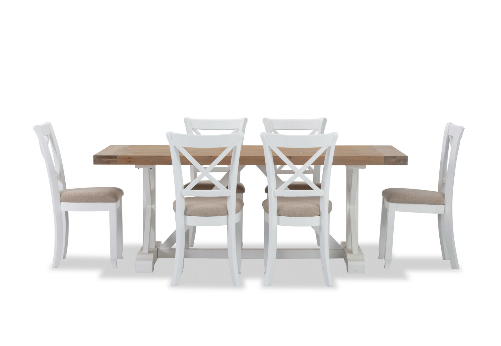 NORMANDY - 7 Piece Dining Suite with Malu Dining Chairs NORMANDY