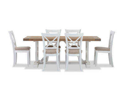 NORMANDY - 7 Piece Dining Suite with Malu Dining Chairs