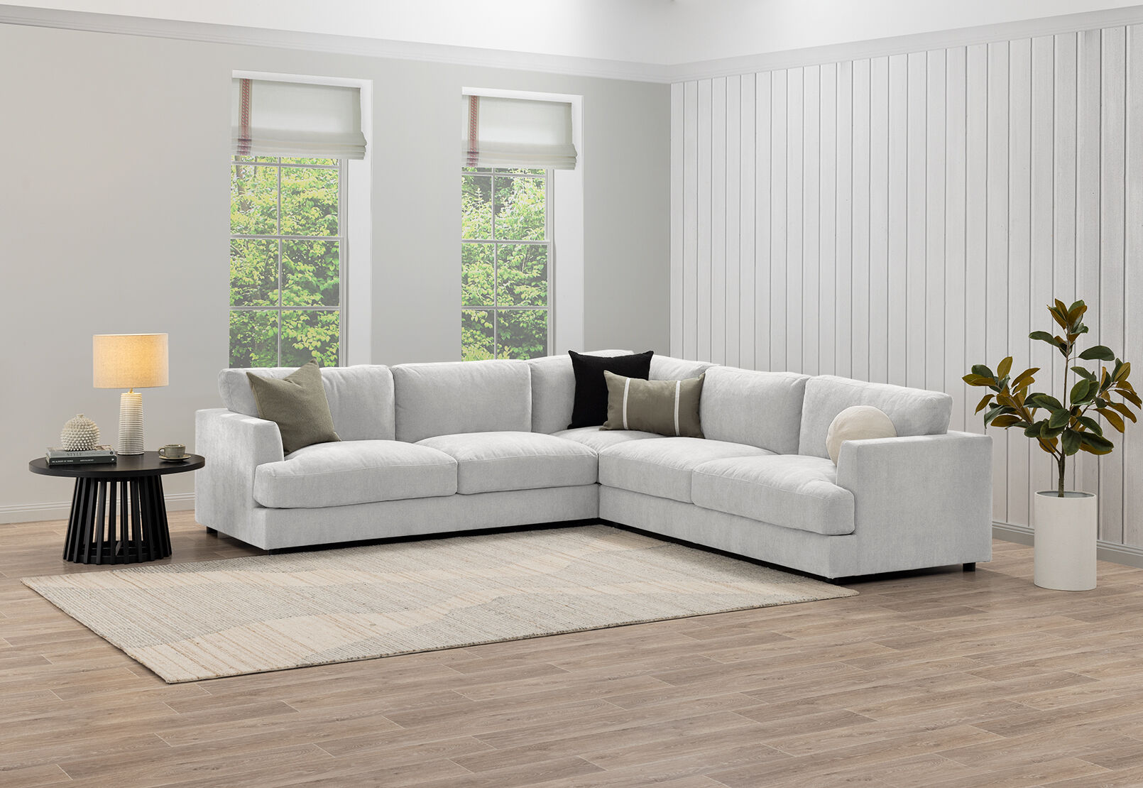 COURTNEY FABRIC - 5 Seater Corner Lounge COURTNEY FABRIC