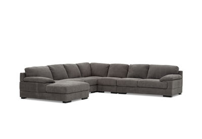 CANDACE FABRIC - 7 Seater Corner LHF Chaise