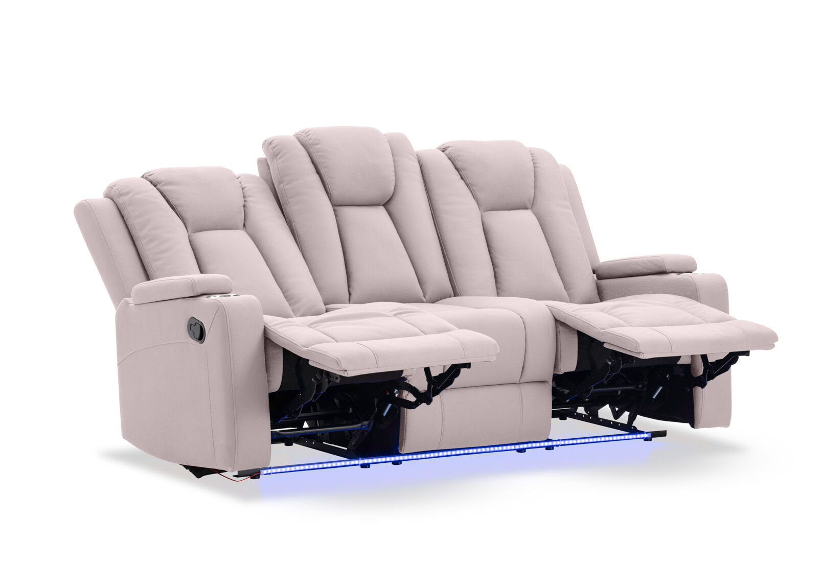 TRAVIS FABRIC - 3 Seater with Recliners TRAVIS FABRIC