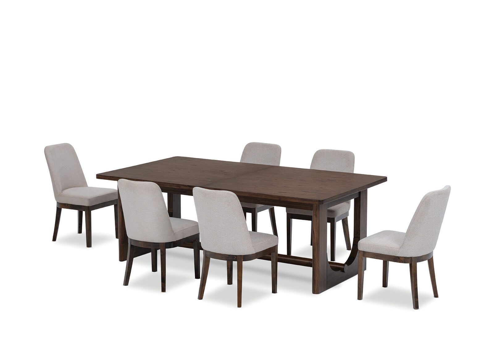 NICCOLO - 7 Piece Extension Dining Suite with Santino Dining Chairs. NICCOLO