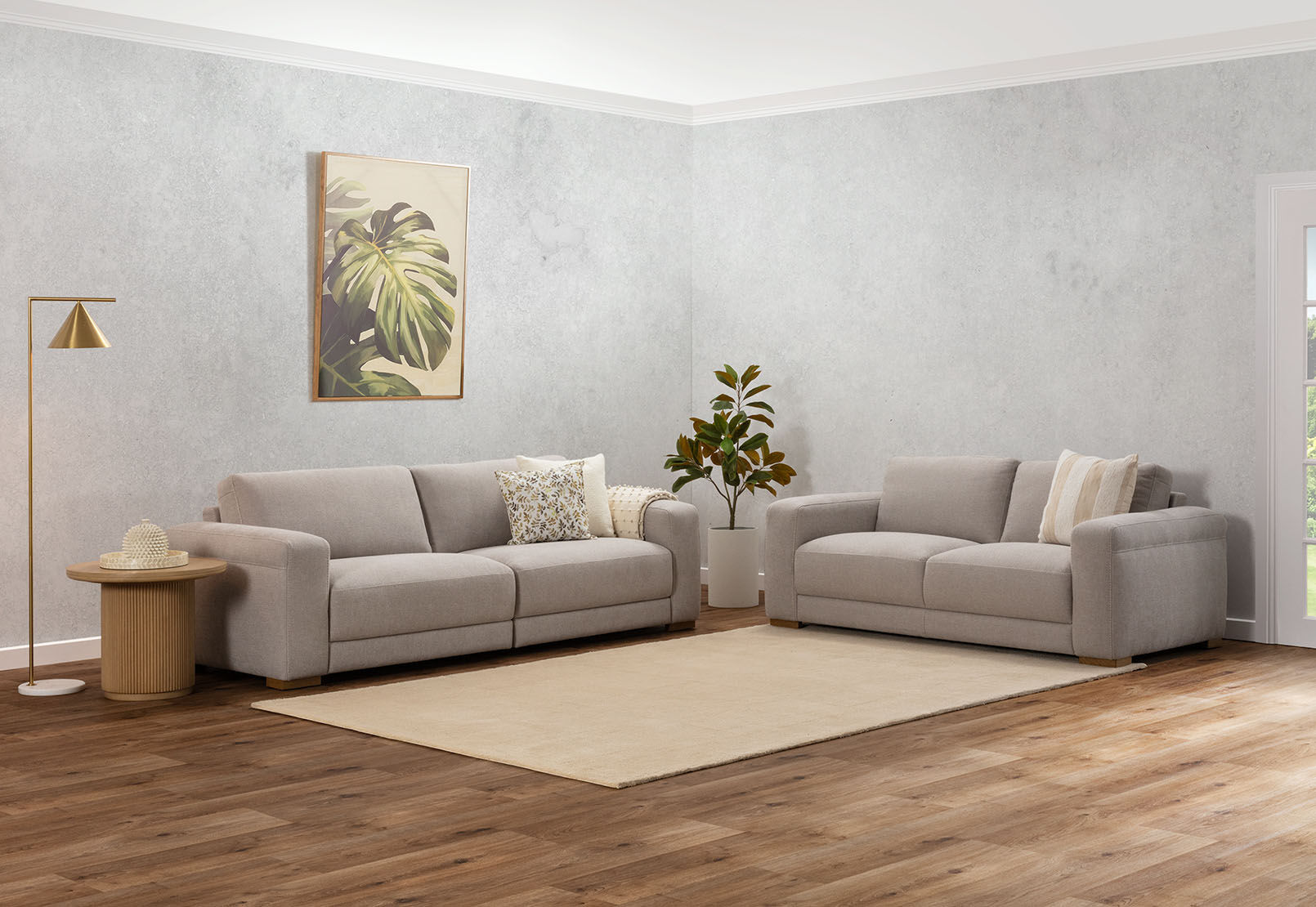LEONE FABRIC - 3.5 Seater Sofa LEONE FABRIC