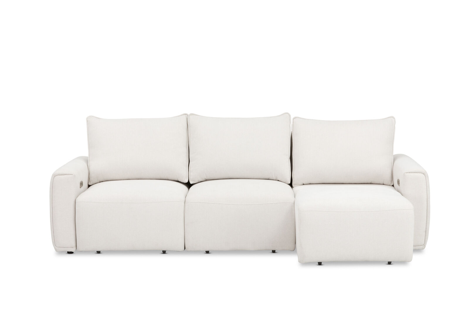 MIKAELA - 3 Seater with Sliding Electric Chaise MIKAELA