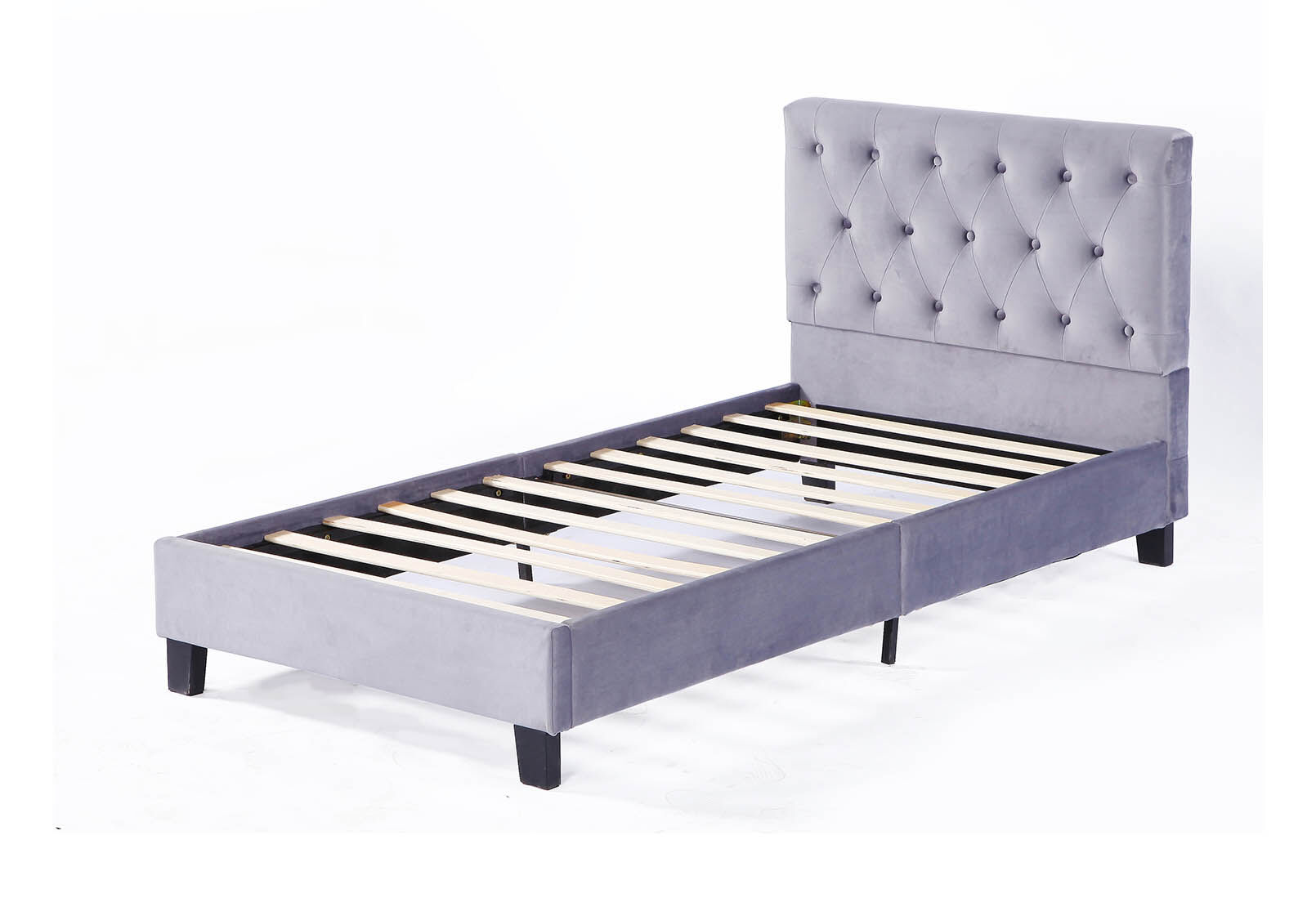STEPHANIE - Grey Single Bed STEPHANIE