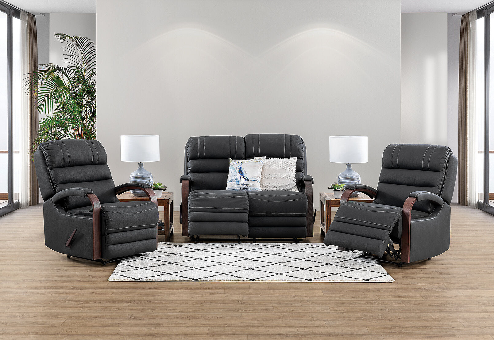 Shop Eldridge 3 Piece Recliner Suite At Amart Furniture