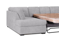 DIAMOND FABRIC - Corner LHF Chaise with Sofa Bed DIAMOND FABRIC