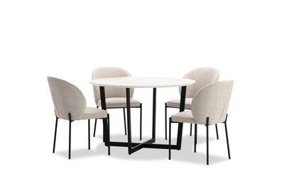 PREEDA - 5 Piece Suite with Fidel Dining Chairs.