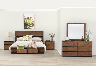 MEDORA - 4 Piece Queen Dresser Bedroom Suite