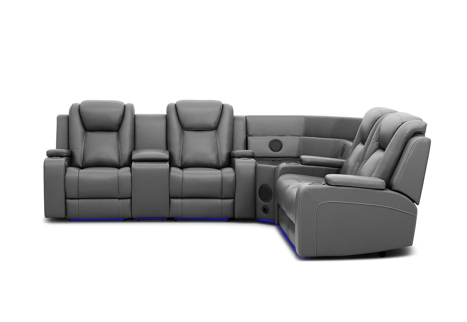 SENTINAL MK2 LEATHER - 4 Piece Corner with LHF Console SENTINAL MK2 LEATHER