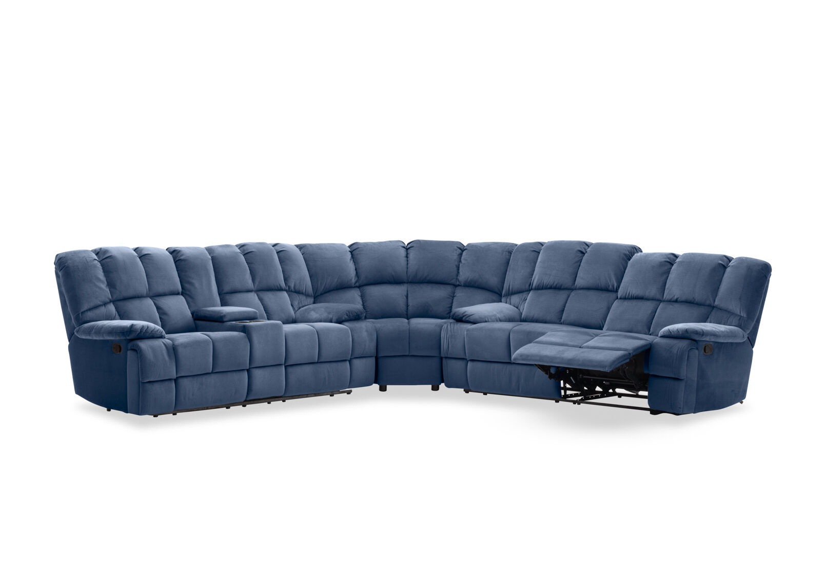 LEBRON FABRIC - Corner with Recliners LEBRON FABRIC