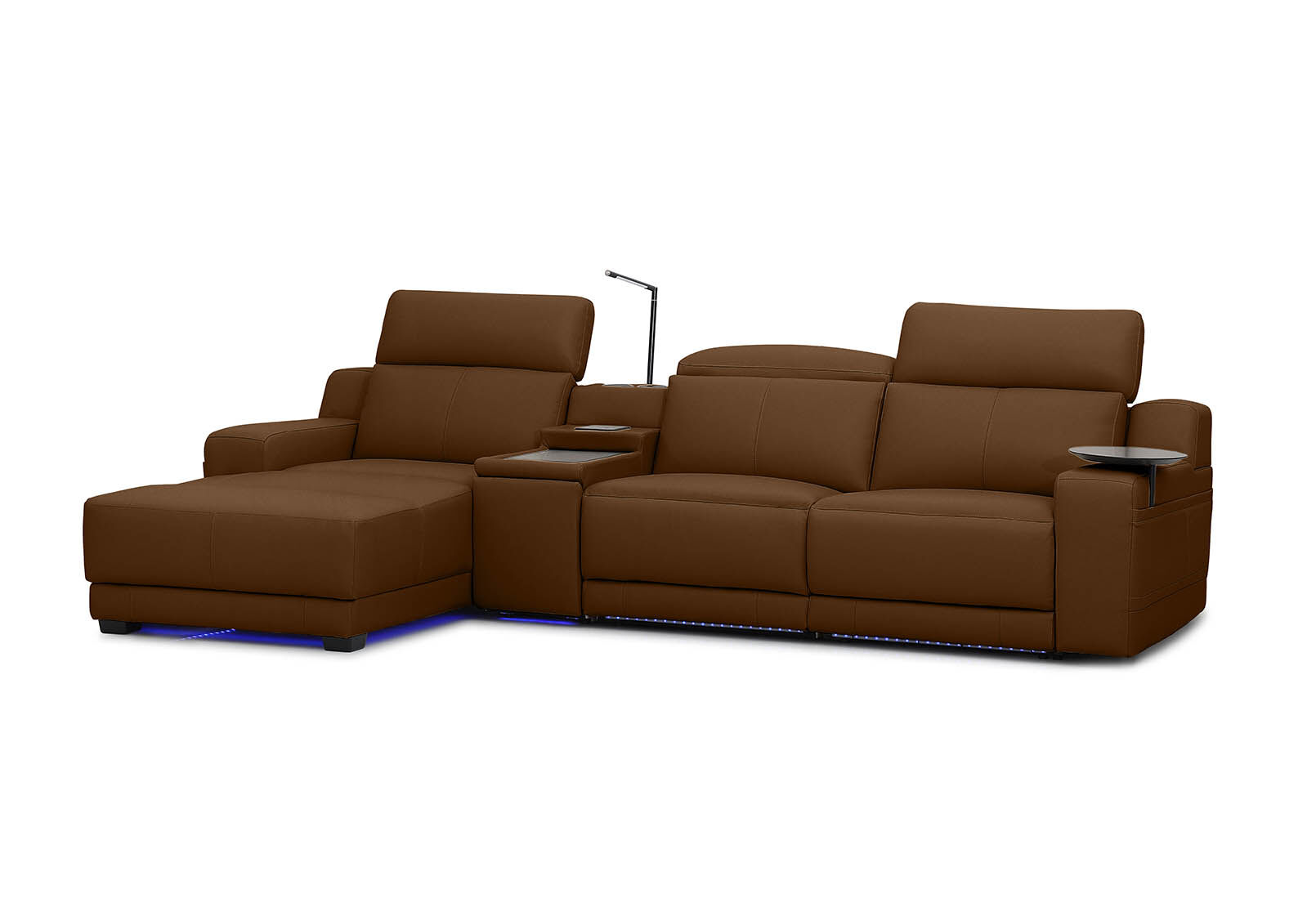 CASSIUS MK2 LEATHER - 3 Seater LHF Chaise CASSIUS MK2 LEATHER