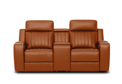 THANE LEATHER - 2 Seater with 2 Inbuilt Electric Recliners