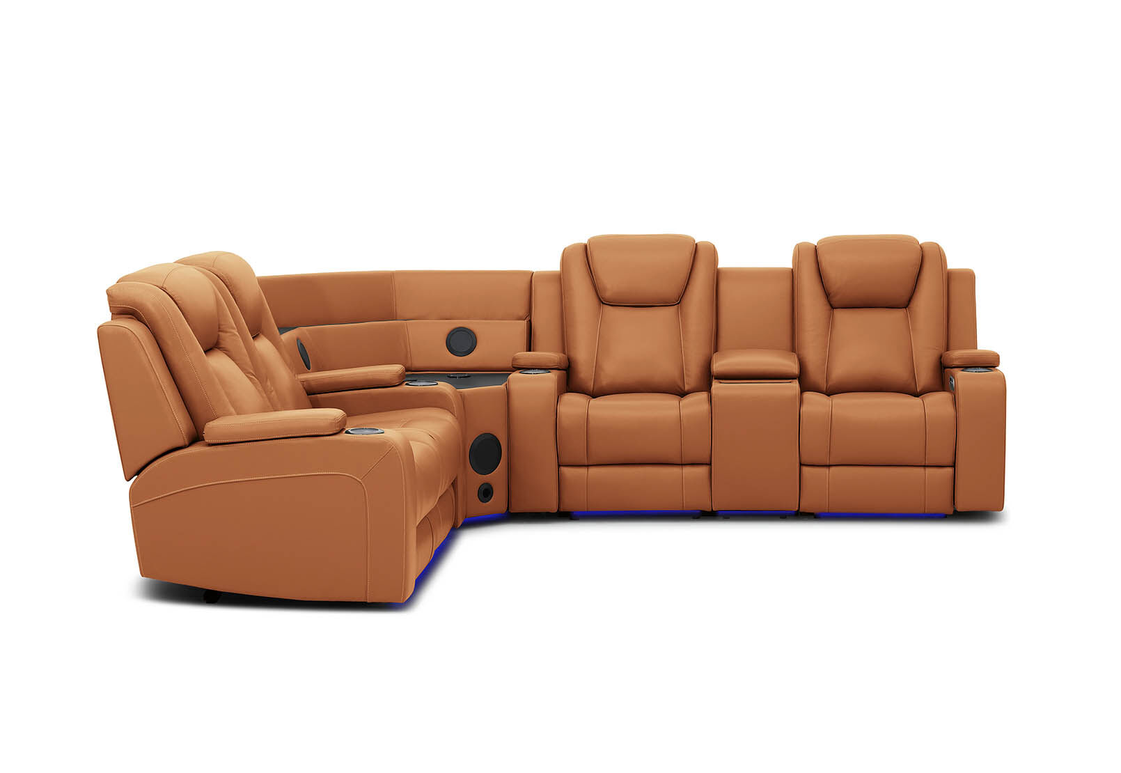 SENTINAL MK2 LEATHER - 4 Piece Corner with RHF Console SENTINAL MK2 LEATHER