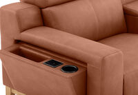 GAGE FABRIC - 2 Seater with Electric Recliners & Console GAGE FABRIC