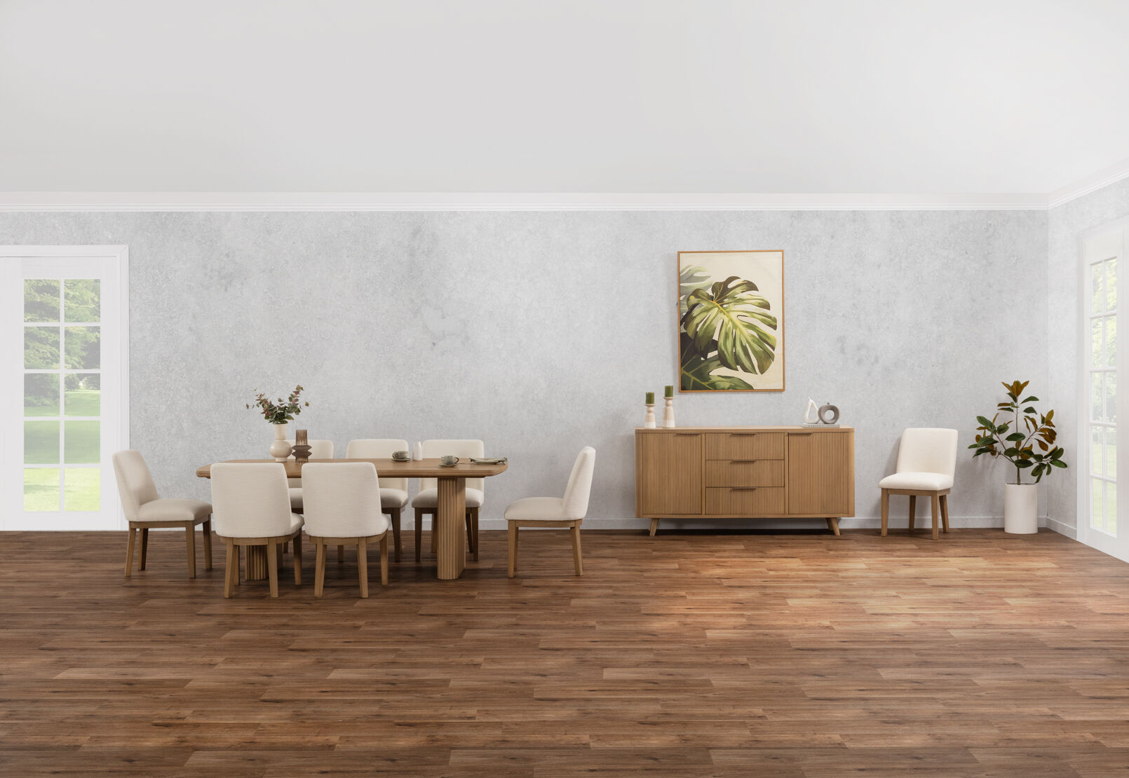 MIRAN - 9 Piece 2100 Dining Suite with Cora Chairs MIRAN