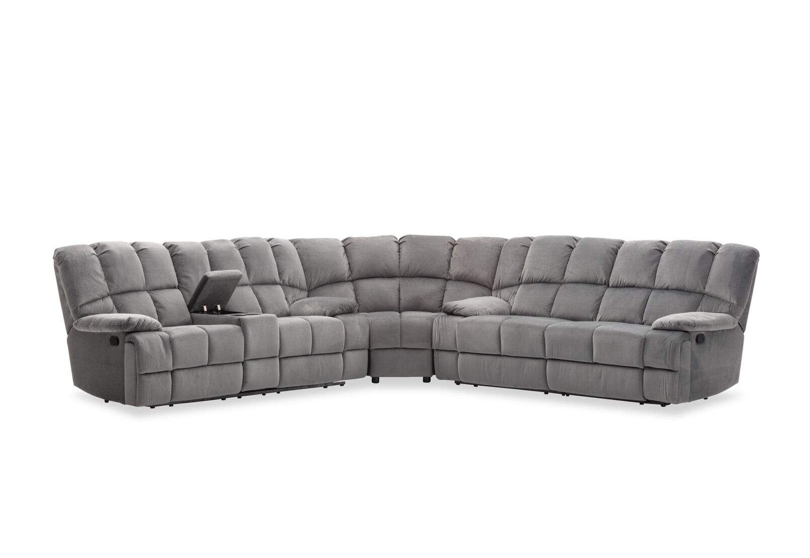 LEBRON FABRIC - Corner with Recliners LEBRON FABRIC