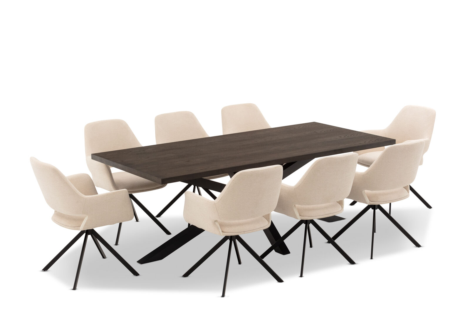 ALDERGROVE - 9 Piece Dining Suite with Lorcan Dining Chairs ALDERGROVE