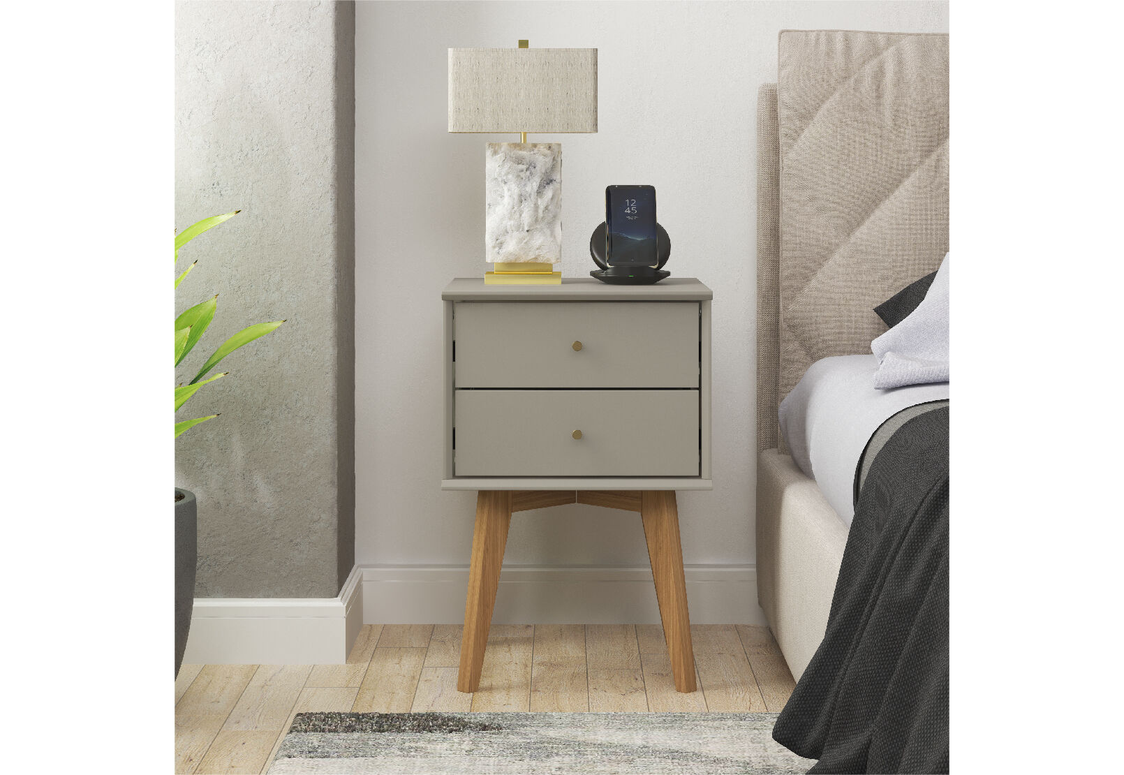 FIELDS - 2 Drawer Bedside Table FIELDS