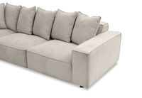 TILLEY FABRIC - Corner Lounge with Ottoman ( Fabric) TILLEY FABRIC