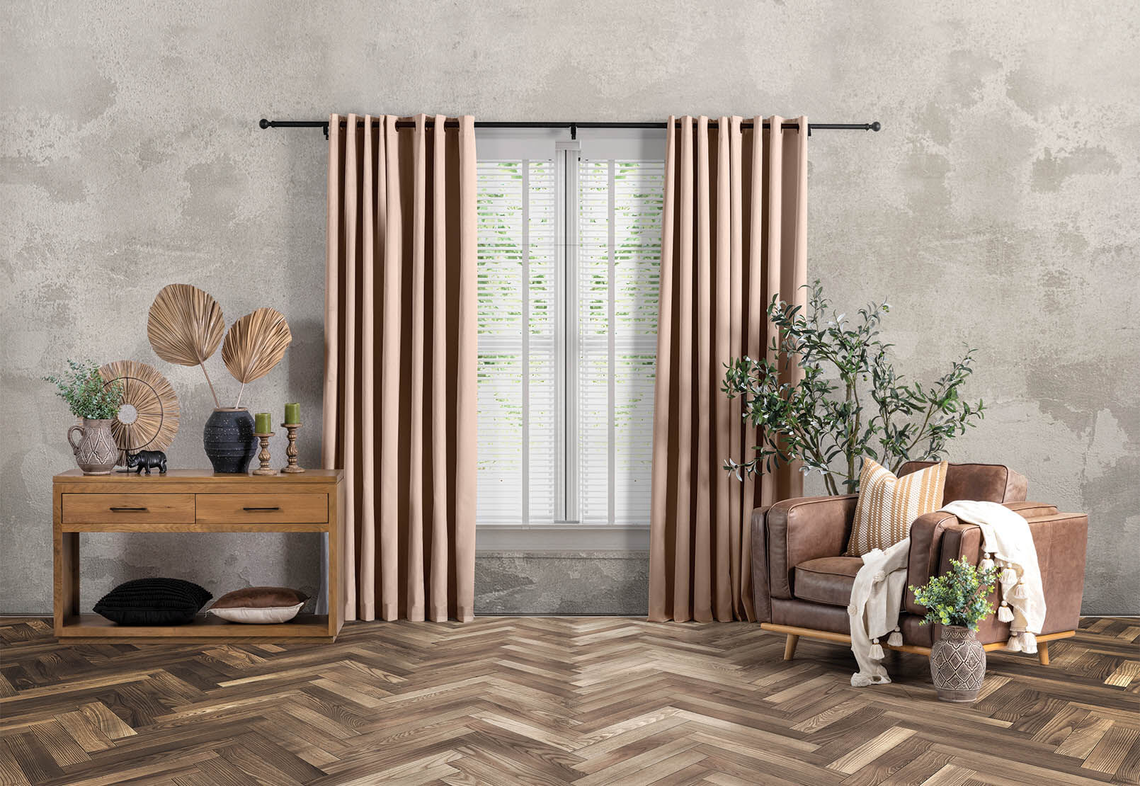 NORAH - Blockout Eyelet Curtains 140x250cm NORAH