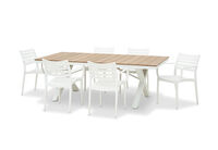 ELWOOD - 7 Piece Outdoor Dining Setting with Lyla Chairs ELWOOD