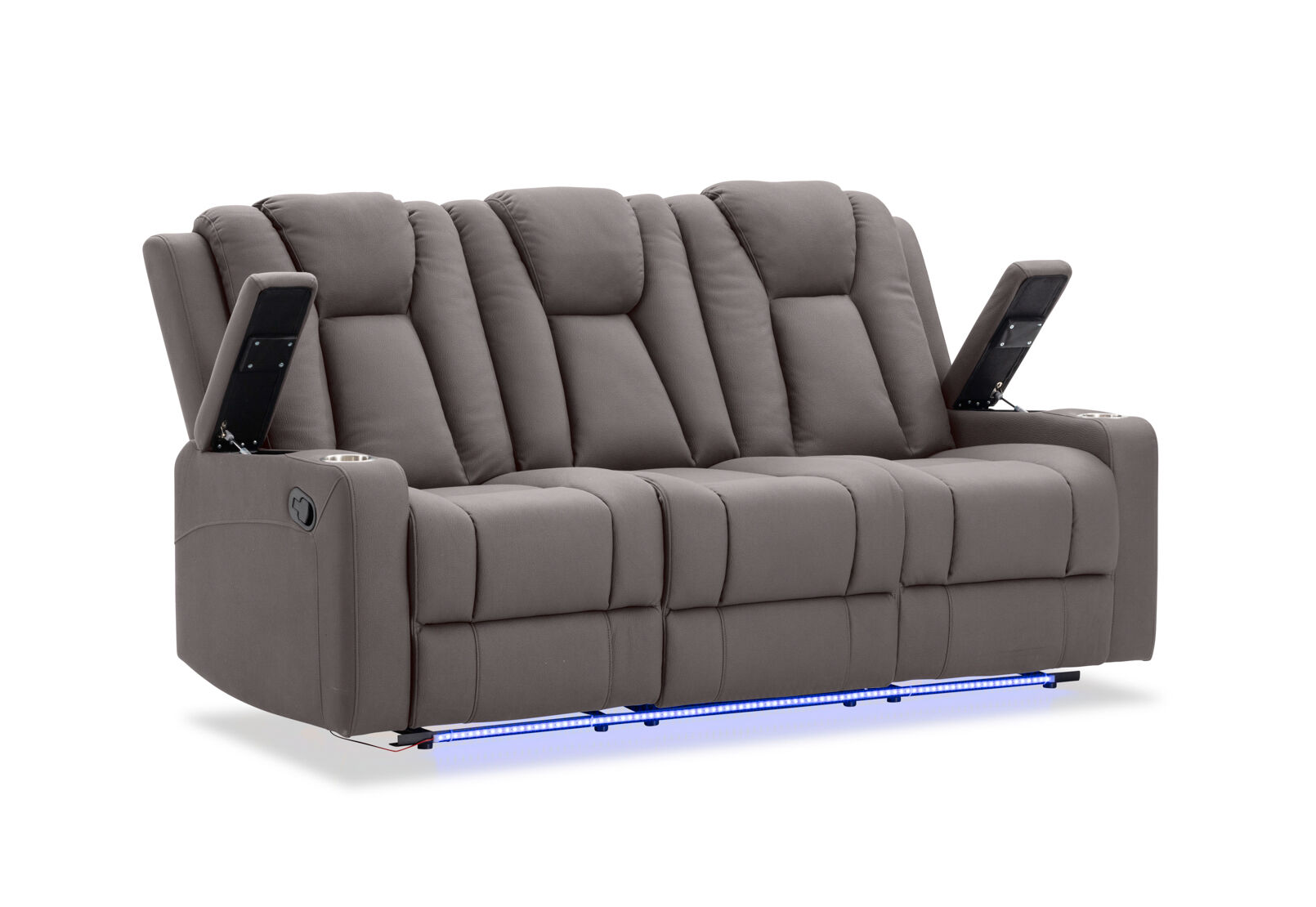 TRAVIS FABRIC - 3 Seater with Recliners TRAVIS FABRIC