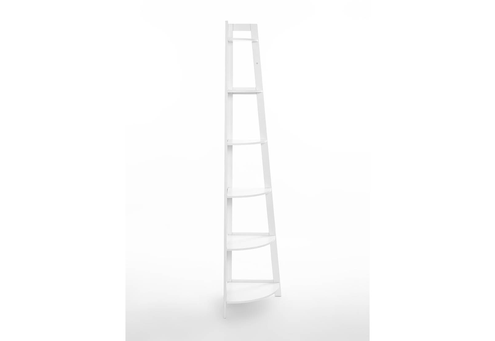 IBARRA - White Corner Bookshelf IBARRA