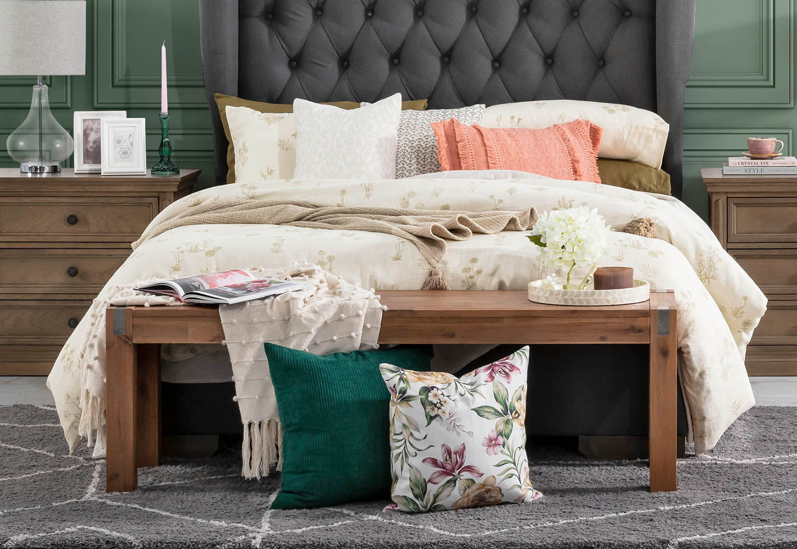 TRUDY - King Bed Quilt Cover Set TRUDY