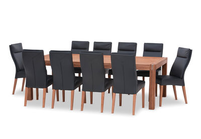 SILVERWOOD - 11 Piece Dining Suite with Asheville Chairs