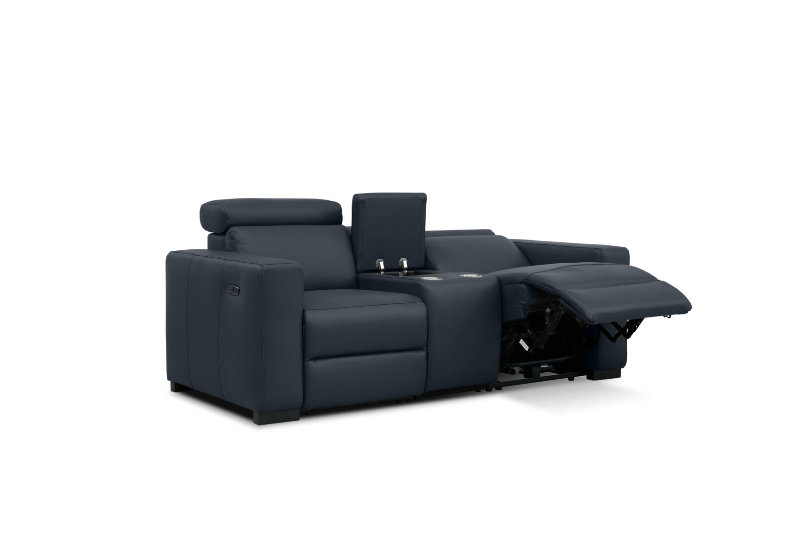 DAMIAN LEATHER - 2 Seater Sofa with inbuilt Electric Recliners DAMIAN LEATHER