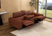 SINATRA LEATHER - Media 2 Seater with Inbuilt Electric Recliners SINATRA LEATHER
