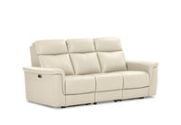 SERGIO LEATHER - 3 Seater with 2 Inbuilt Electric Recliners SERGIO LEATHER