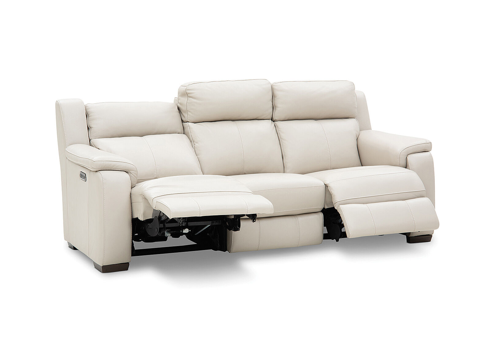 CAPELLO - Leather 3 Seater Sofa with 2 Inbuilt Electric Recliners CAPELLO