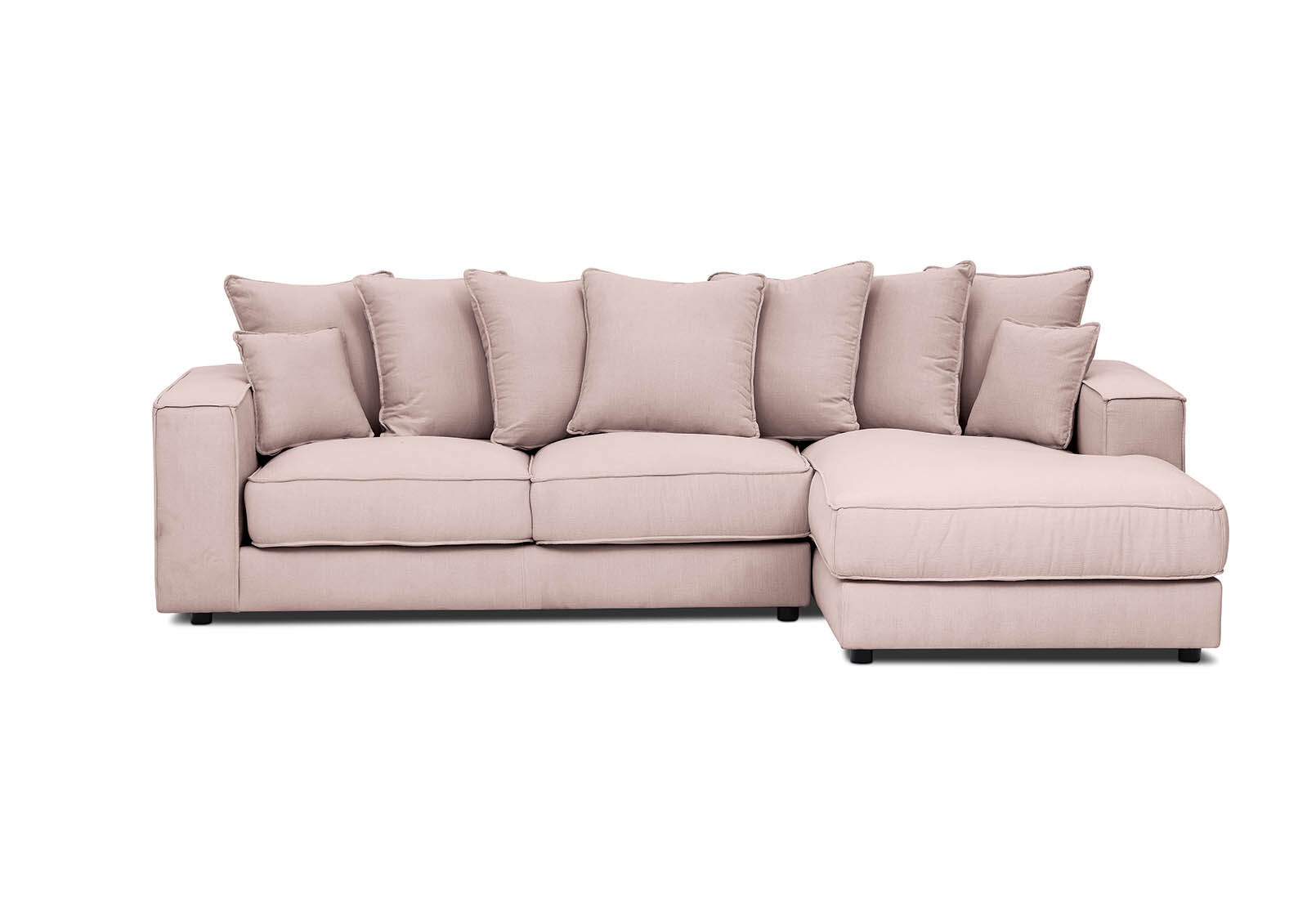 LILAC AIMEE Fabric 3 Seat RHF Chaise