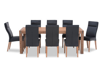 SILVERWOOD - 9 Piece Dining Suite with Asheville Chairs