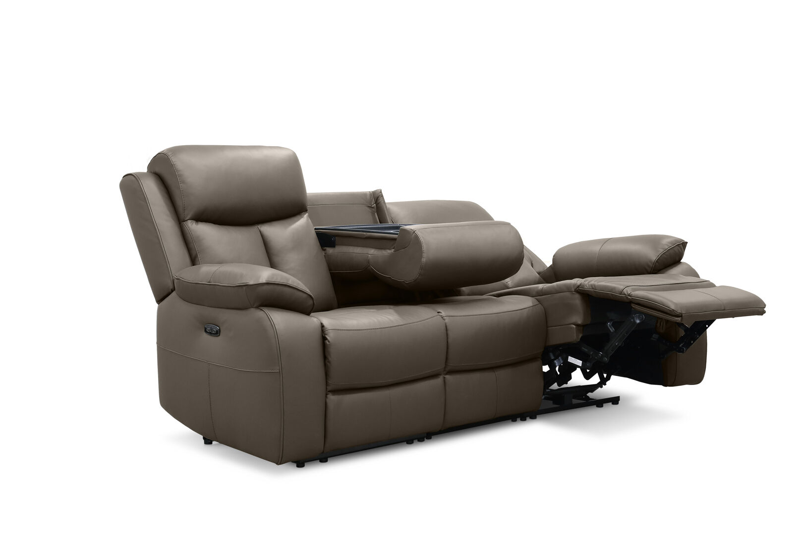 DACIA LEATHER - 3 Seater Sofa with 2 inbuilt Electric Recliners DACIA LEATHER