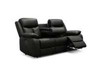 DACIA LEATHER - 3 Seater Sofa with 2 inbuilt Electric Recliners DACIA LEATHER
