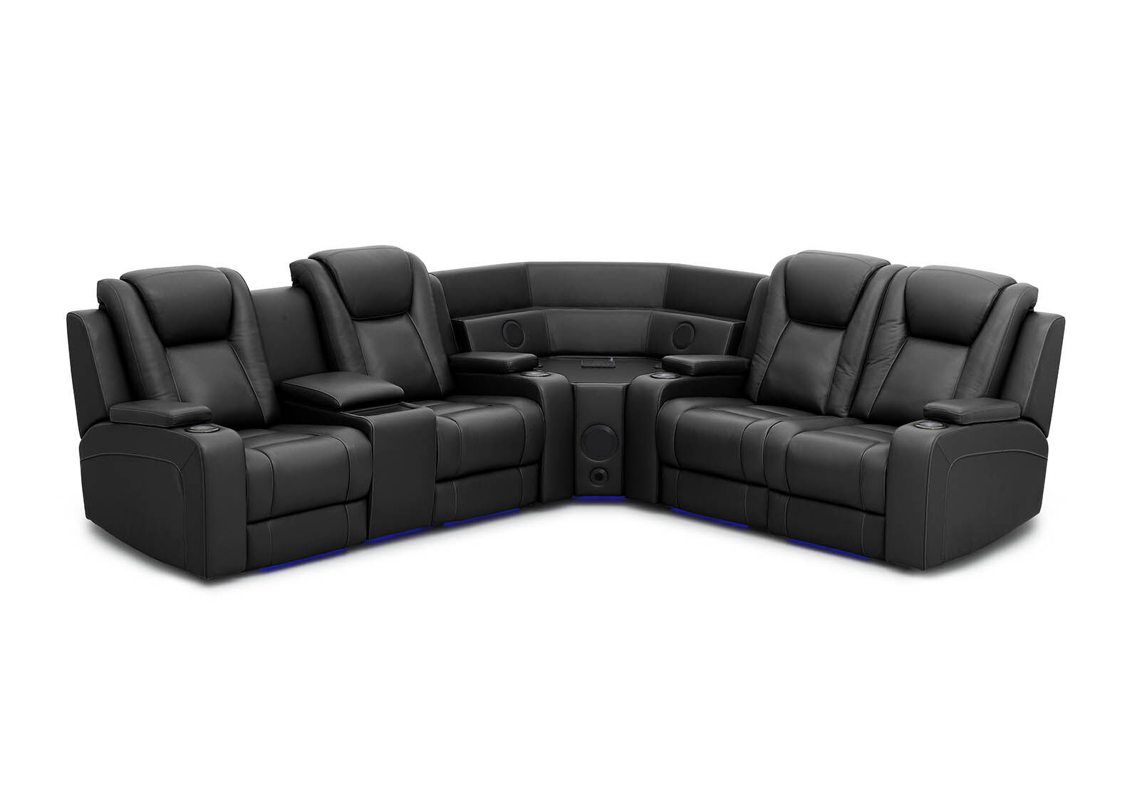 SENTINAL MK2 LEATHER - 4 Piece Corner with LHF Console SENTINAL MK2 LEATHER