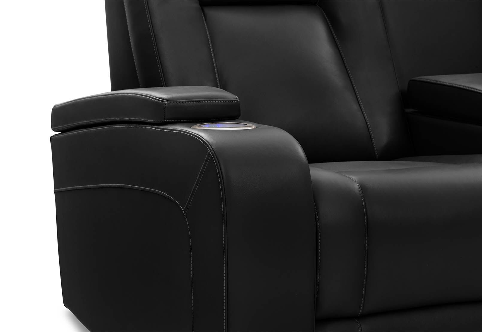 SENTINAL MK2 LEATHER - 2 Seater with 2 Electric Recliners and Console SENTINAL MK2 LEATHER