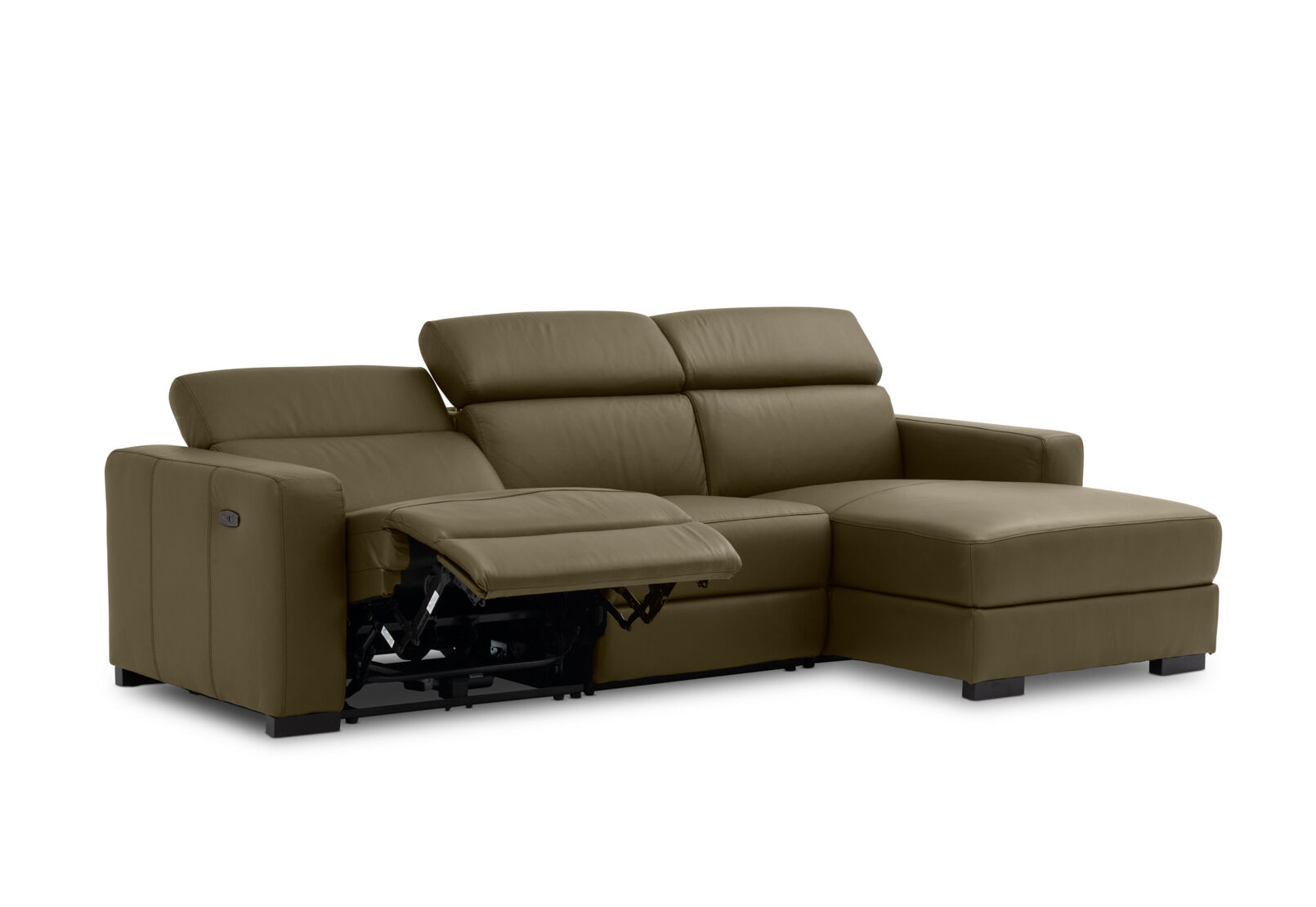 DAMIAN LEATHER - 3 Seater Sofa with RHF Chaise DAMIAN LEATHER
