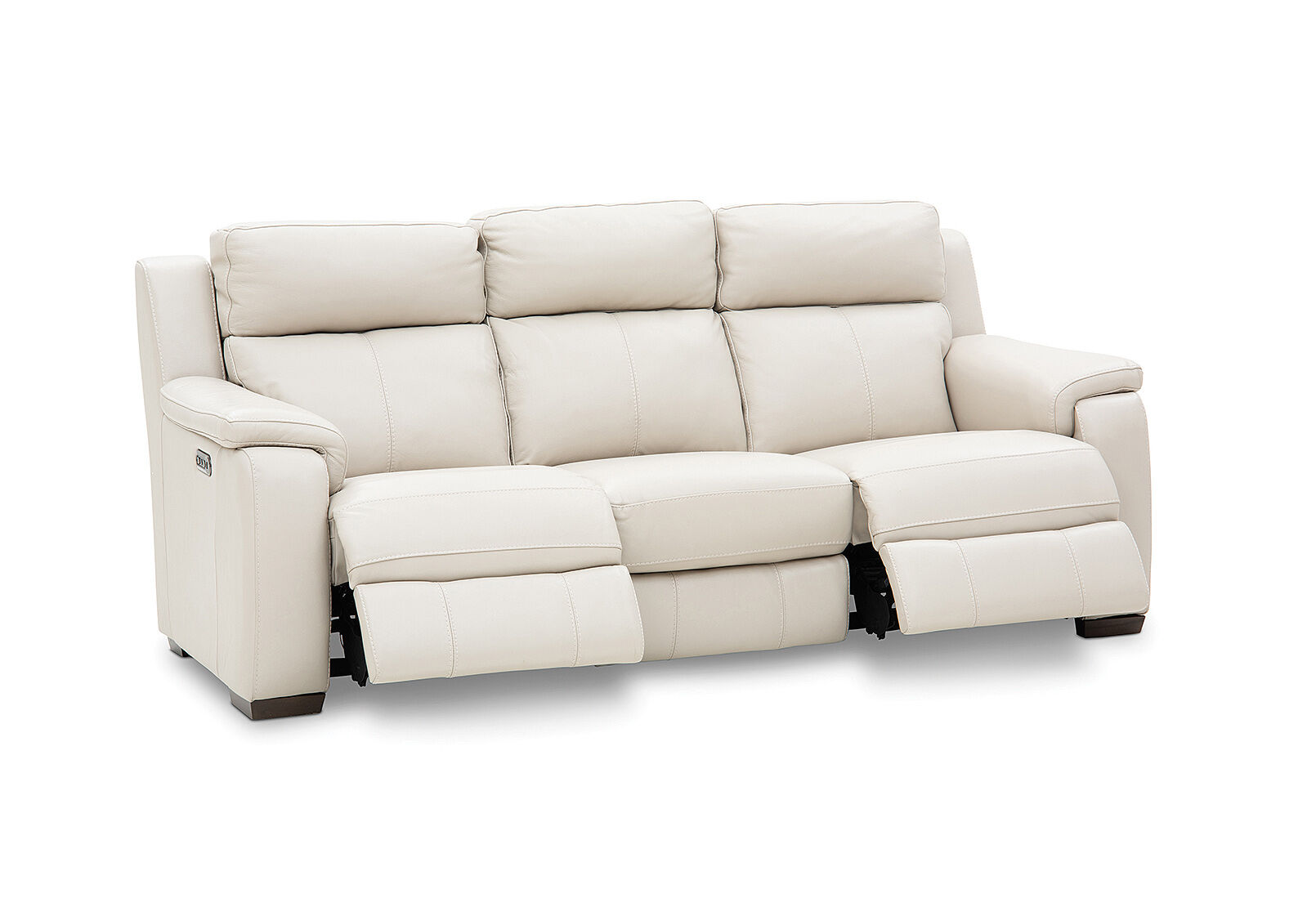 CAPELLO - Leather 3 Seater Sofa with 2 Inbuilt Electric Recliners CAPELLO