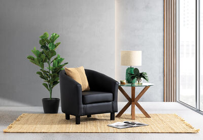 DEL RICO - Leather-Look Accent Chair