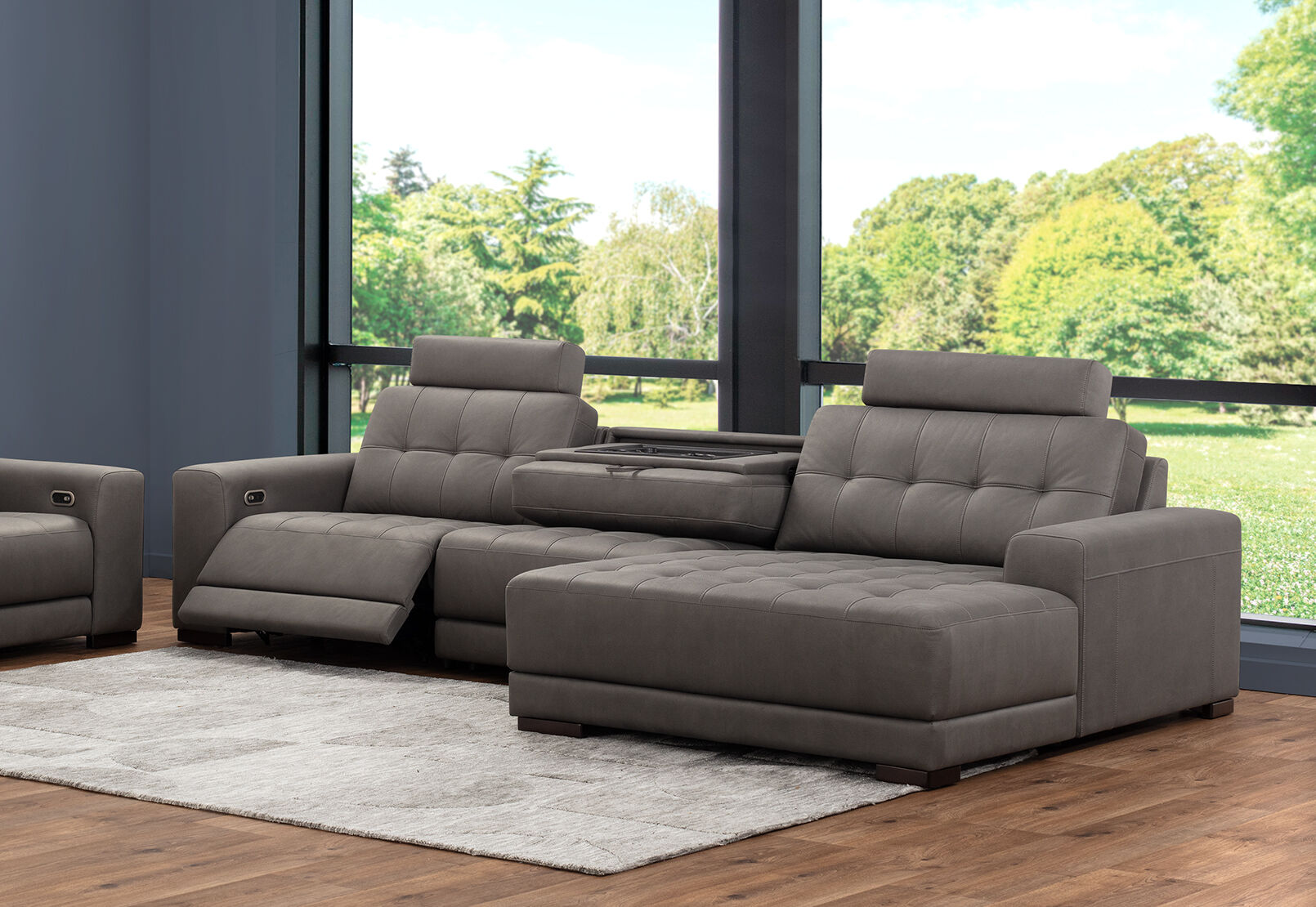 COWPER FABRIC - 3 Seater Sofa with RHF Chaise COWPER FABRIC