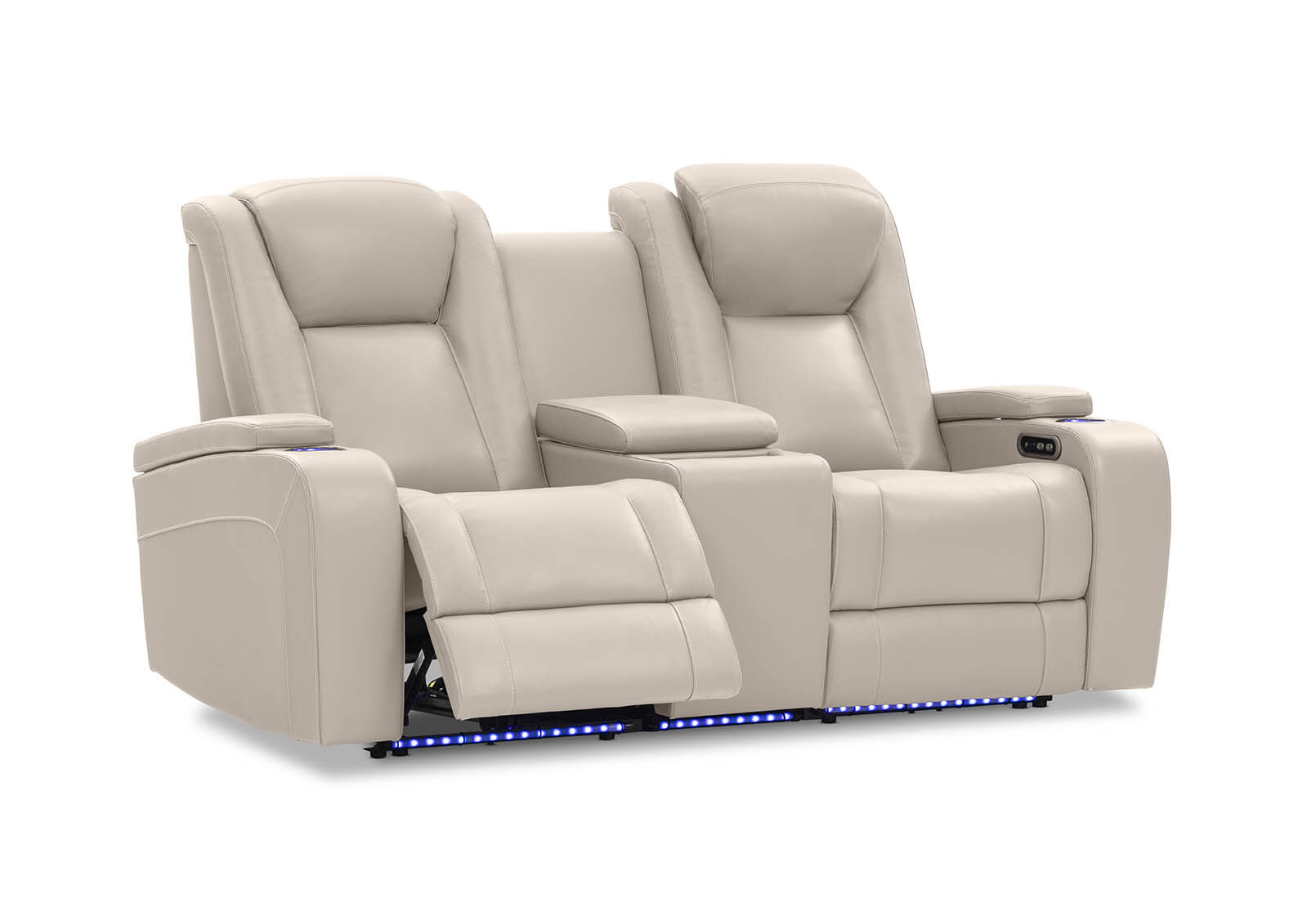 SENTINAL MK2 LEATHER - 2 Seater with 2 Electric Recliners and Console SENTINAL MK2 LEATHER