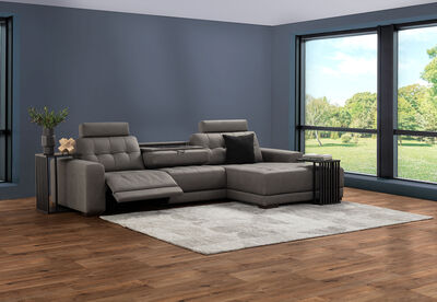 COWPER FABRIC - 3 Seater Sofa with RHF Chaise